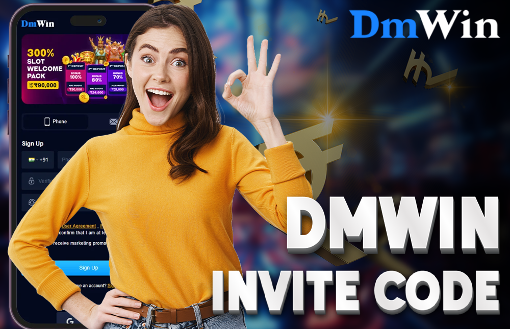 Share your DMwin Invite Code, invite friends, and earn exciting rewards like bonuses and cash. Join the fun and grow your gaming network today!