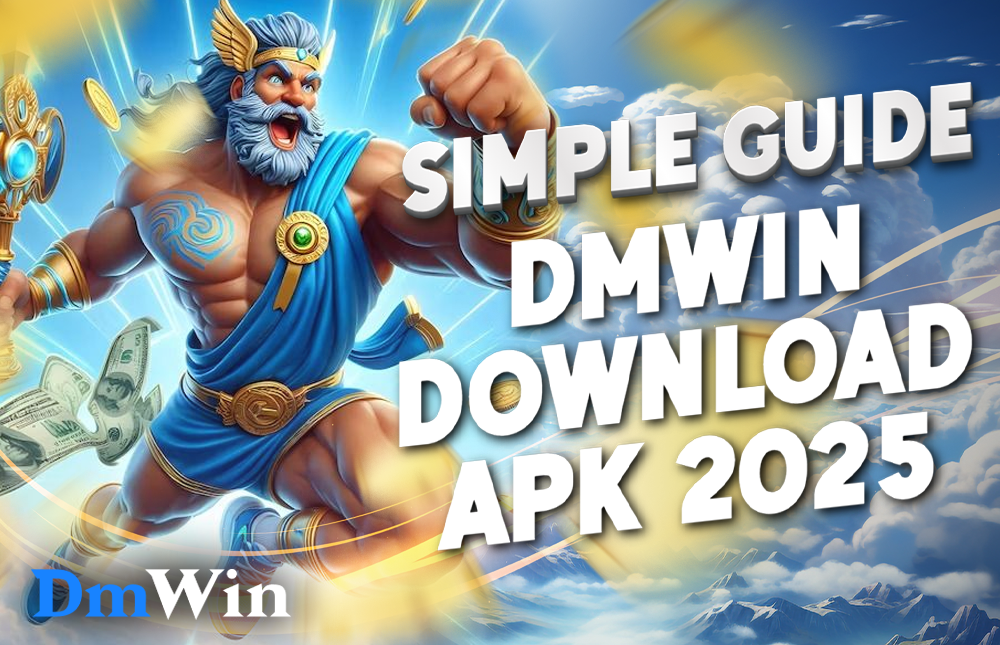 A picture of a male character showing the Dmwin Game download APK.