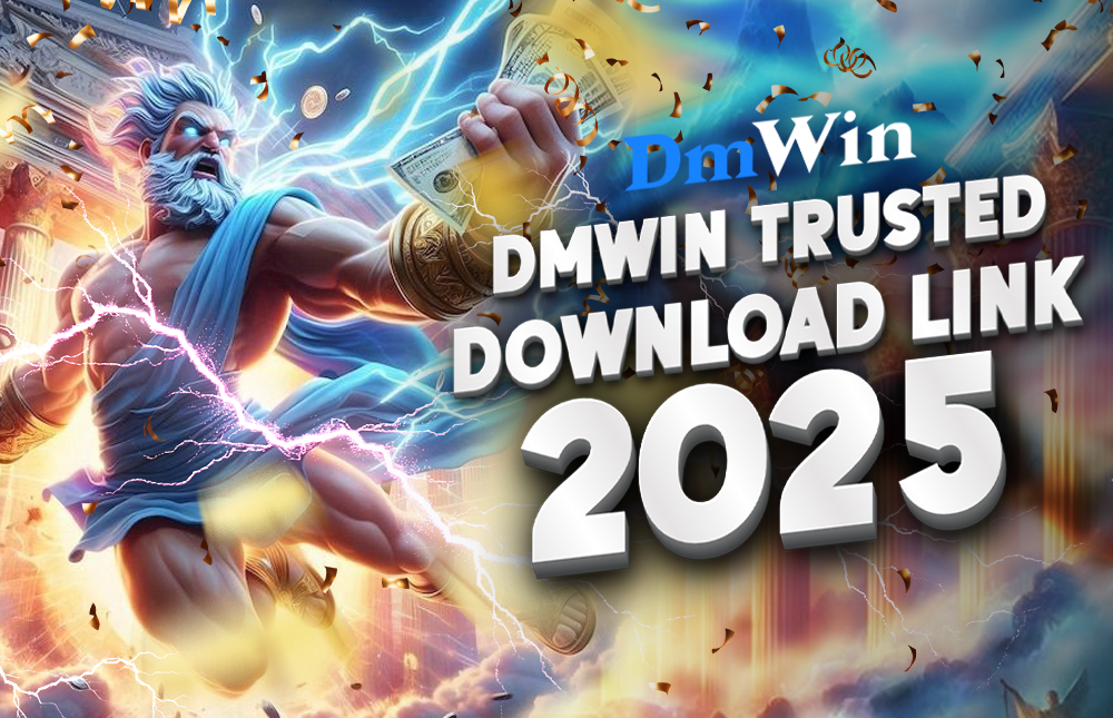 A picture of a male character showing the official link to Dmwin Game download apk
